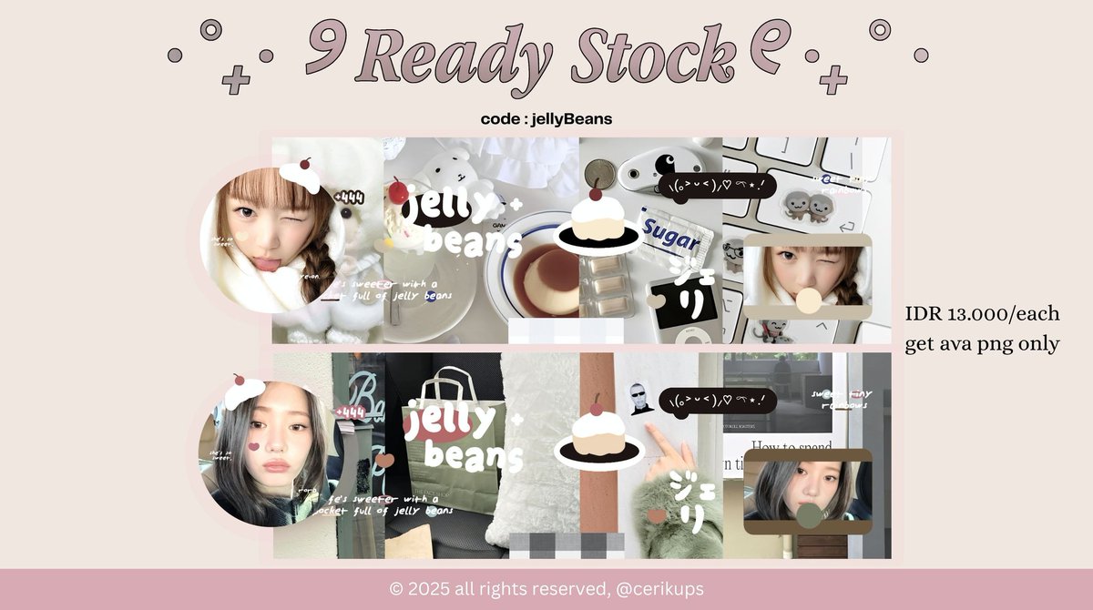 cerikups's tweet image. #zonauang help repost, thanks 🩷

hii, berry ada layout ready stock rora baemon &amp;amp; ye-on h2h sudah siap jemput ke dm &amp;amp; tele (ᵔᴥᵔ).

[free retext, bisa by req yupss]