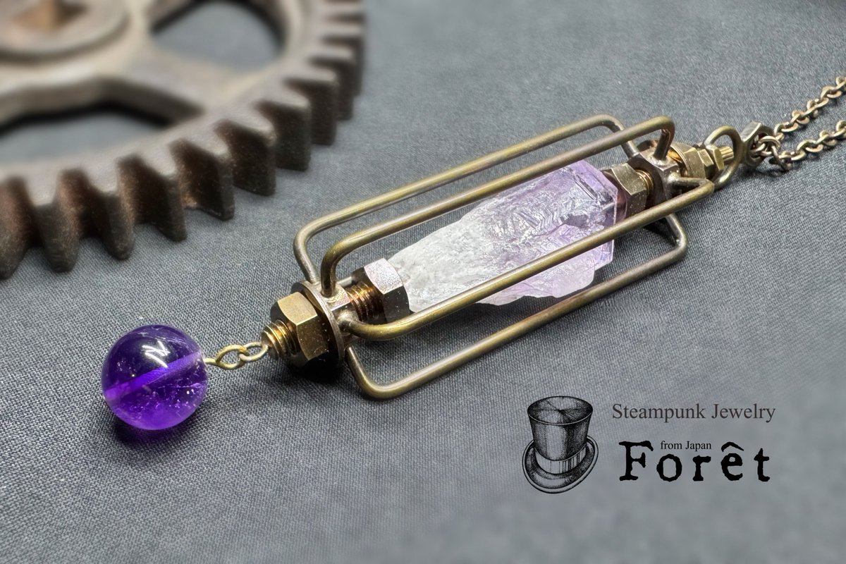 Steampunk_Foret's tweet photo. 【ワンダーフェスティバル2026冬】
出展日：2026年2月8日(日)
時　間：10:00～17:00
会　場：幕張メッセ
ブース：4-13-16

天然石ネジ留めアクセサリー

#ワンフェス #ワンフェス2026冬 https://t.co/NG2lqmXTt6
