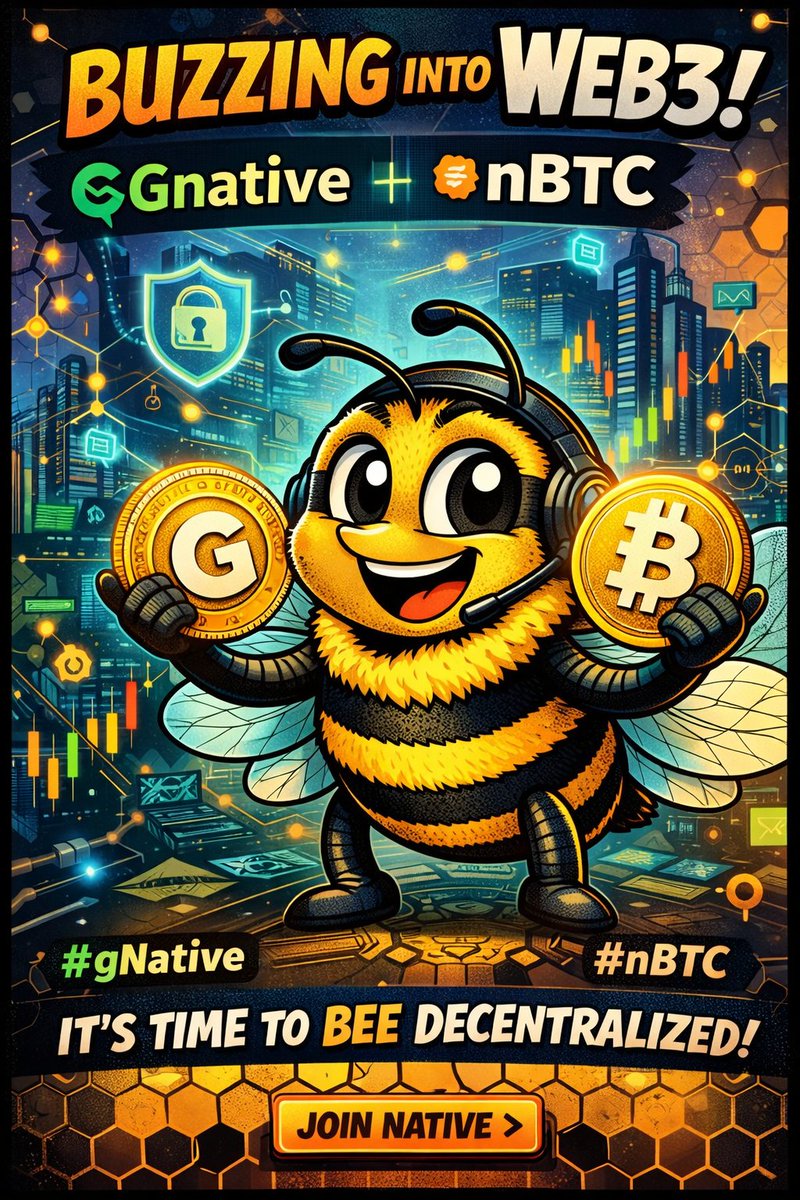 ManishT80899655's tweet photo. Buzzing into the future of Web3๐
gNative + nBTC๐๐งก
Security. Speed. Decentralization.
The hive is building where innovation meets Bitcoin.
No middlemen. No limits. Just on-chain power.
Itโs time to BEE decentralized.
Join the movement.
@goNativeCC @Tommy_The_Gods
#nBTC #gNative https://t.co/mux72Ojx9J