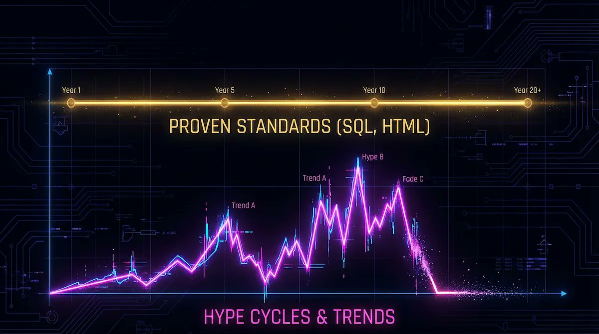 ionastec_com's tweet photo. I love new toys as much as any dev, but your business stack shouldn’t be an experiment.

Choosing "boring" technology isn't being outdated, it’s being responsible. Stable tech = predictable costs and better sleep.

My take on why boring is better for prod: https://t.co/jIEEdEp7Pq https://t.co/jMt5IxY7lY