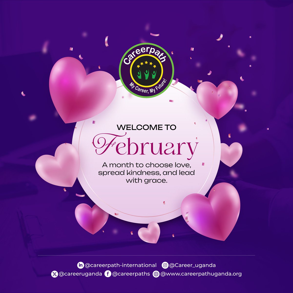🌞February invites us to go beyond words, 
to practice love through action, kindness through service, and leadership through grace. Let’s make it count.😊
❓What if 🫶🏻love this month wasn’t spoken, but shown—in how we listen, serve, and lead when no one is watching?
#CareerPathUg