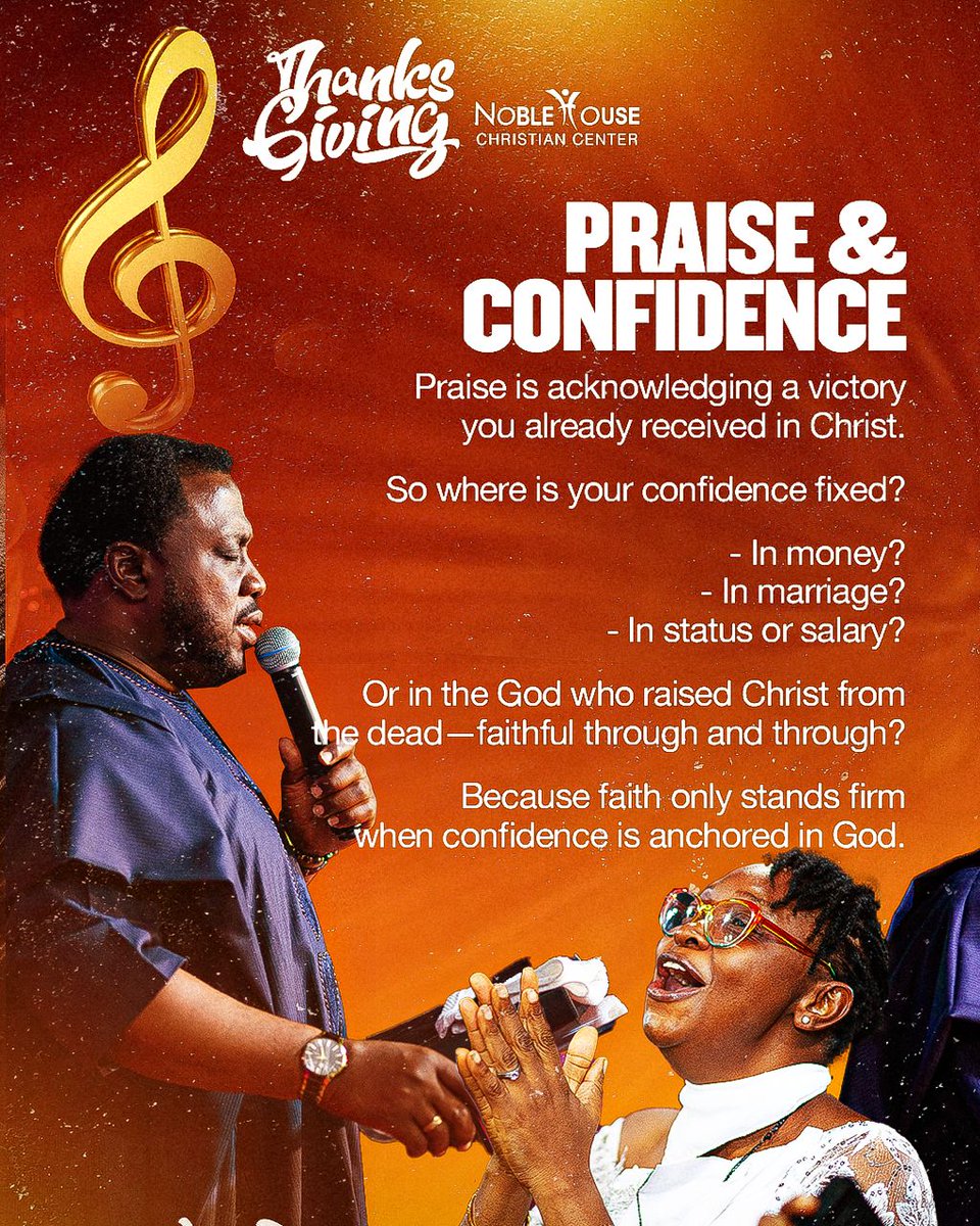 Noblehousecc's tweet image. Something to meditate on:

What if thanksgiving isn’t about how good things look…but about who your confidence is fixed on?

Let’s talk about what we learned on Sunday.

Swipe to read 👉🏼

#thanksgiving
#bayodeoyekan
#noblehousecc