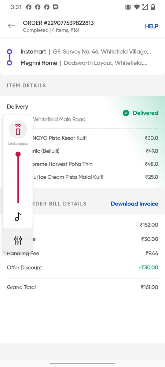 Meghanashetty29's tweet photo. @chhotibaate @instamart_it Disgusting low quality professionalism have no shame Swiggy u r not giving items for free to send items lying in ur warehouse instead of sending ordered items 5 times in a row in a week I'm getting getting all incorrect items and customer support isn't helping anything. https://t.co/PSelXKroGr