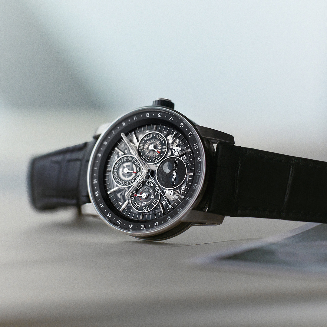 AudemarsPiguet's tweet photo. Introducing our new expressions of mechanical mastery.

Guided by the art of crafting time, our latest creations reflect a patient approach to watchmaking, where design and mechanics are shaped over time. From the Neo Frame Jumping Hour, to openworked Perpetual Calendar models within the Code 11.59 by Audemars Piguet and Royal Oak collections, each piece explores a distinct expression of contemporary Haute Horlogerie.

Together, they form a shared vision, guided by tradition and shaped for today.

Discover all our new creations: https://t.co/JMBw1prf7e

#AudemarsPiguet