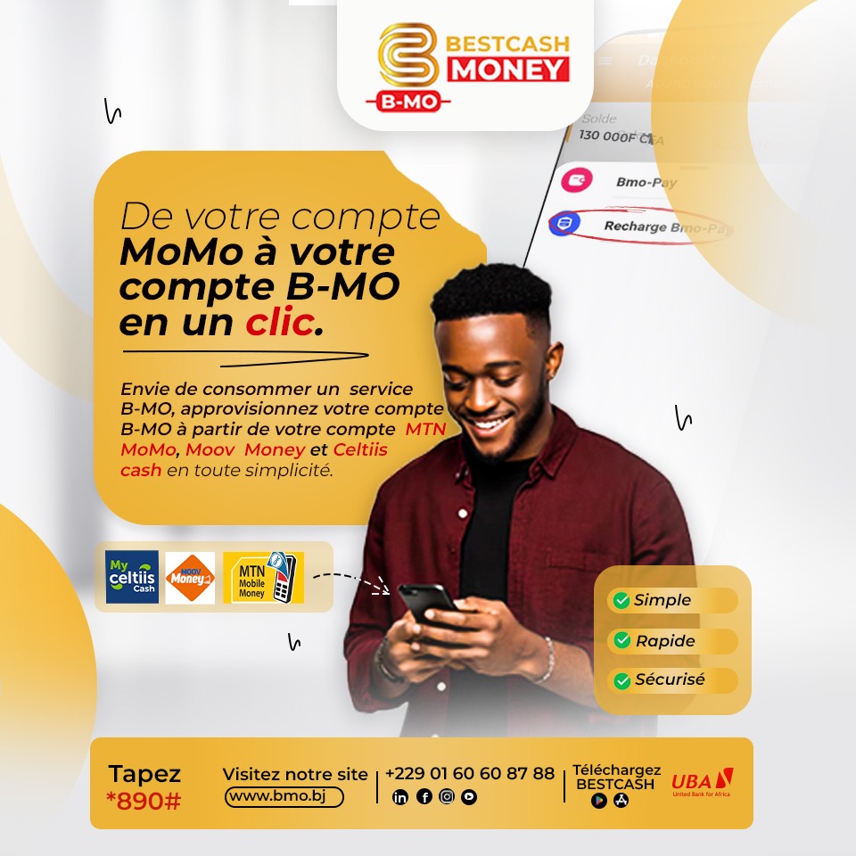 Bestcashoff's tweet photo. Peu importe votre réseau, votre compte B-MO est toujours à portée de main ! 📱⚡️
​Passez de MTN, Moov ou Celtiis à B-MO en toute fluidité et profitez de nos services instantanément.
​La simplicité est enfin là. 🌐
​#BMO #Interconnexion #CeltiisCash #MoovMoney #MTNMoMo https://t.co/6dRN2YOPGV