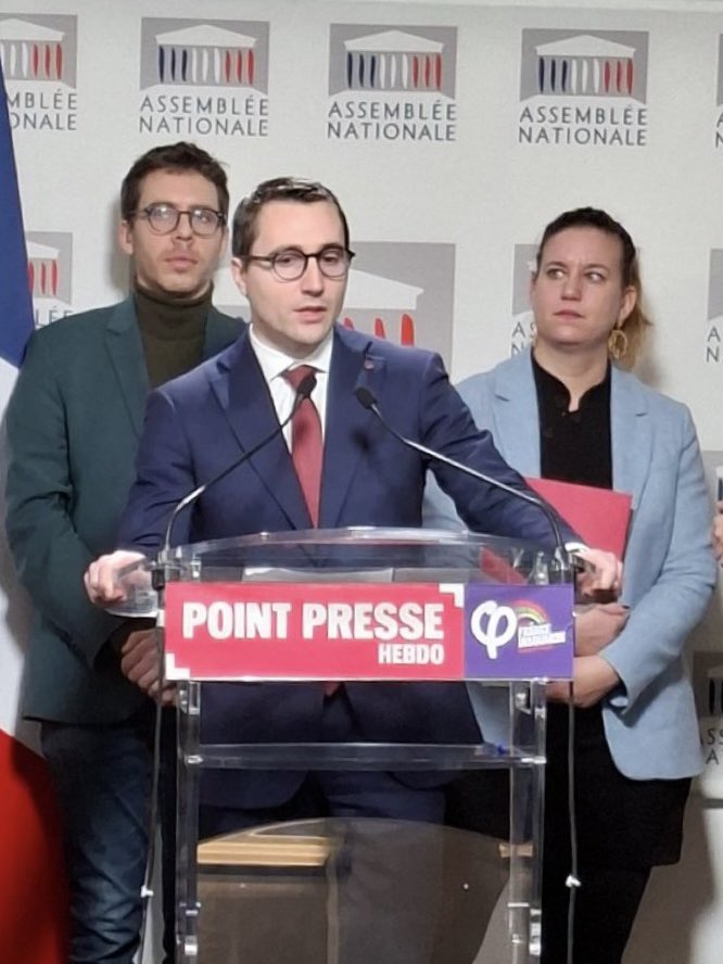 Mediavenir's tweet image. 🇫🇷🇺🇸 FLASH - Le député LFI Antoine Léaument veut une COMMISSION D’ENQUÊTE sur l'affaire Epstein : "On ne peut pas laisser cette affaire sous silence. Il y a plusieurs noms de Français qui sont cités". (conférence de presse)
