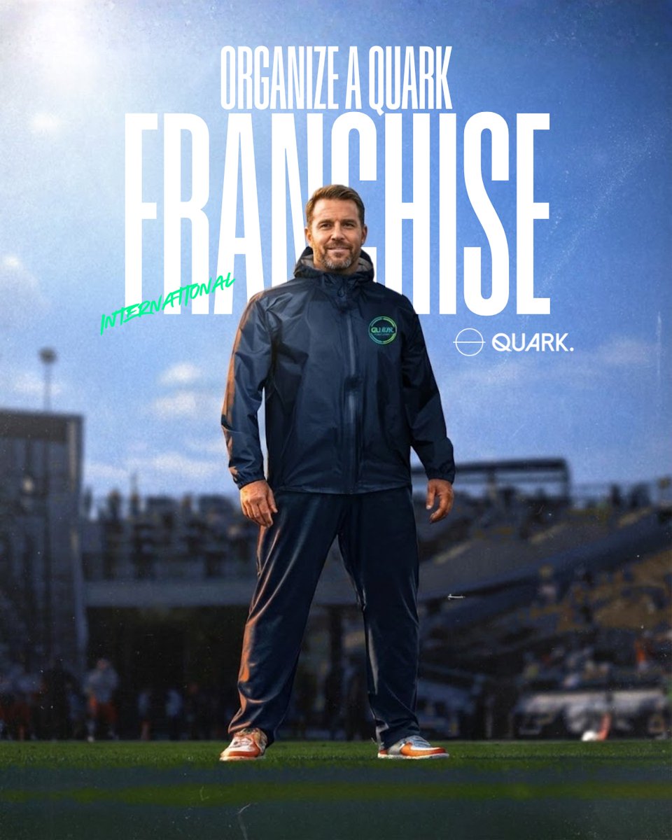 QuarkFootball's tweet photo. ¿Quieres liderar una franquicia internacional de fútbol?

En Quark buscamos perfiles con visión, liderazgo y pasión por el talento ⚽🌍

Contáctanos y empecemos a hablar📩

#Fútbol #SportsBusiness #Emprendimiento #Quark https://t.co/Nl9YMGfSEB
