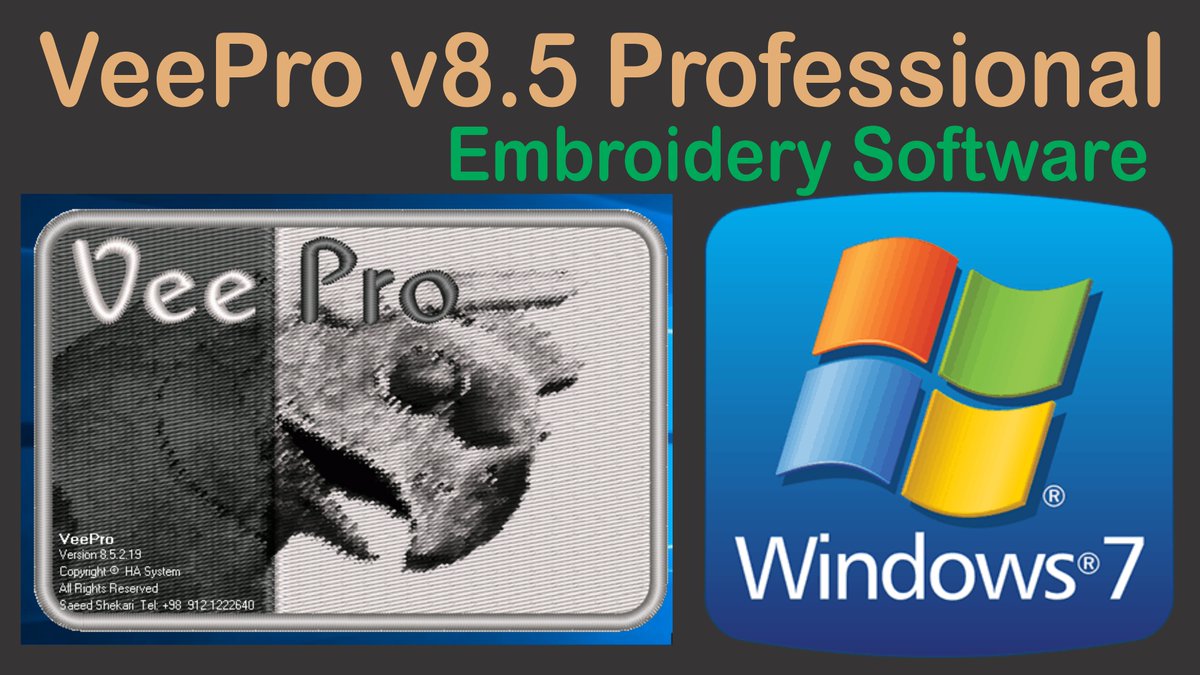 jugnocomputers's tweet photo. VeePro v8.5 Professional Embroidery Software - Winodws 7 - get from: https://t.co/5K4m18USS9 https://t.co/RsvC2WRiWp