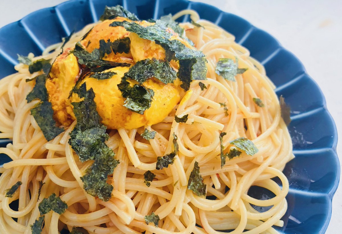 ハマっちまった〜！！混ぜるとウニクリームパスタになって最高ウニ