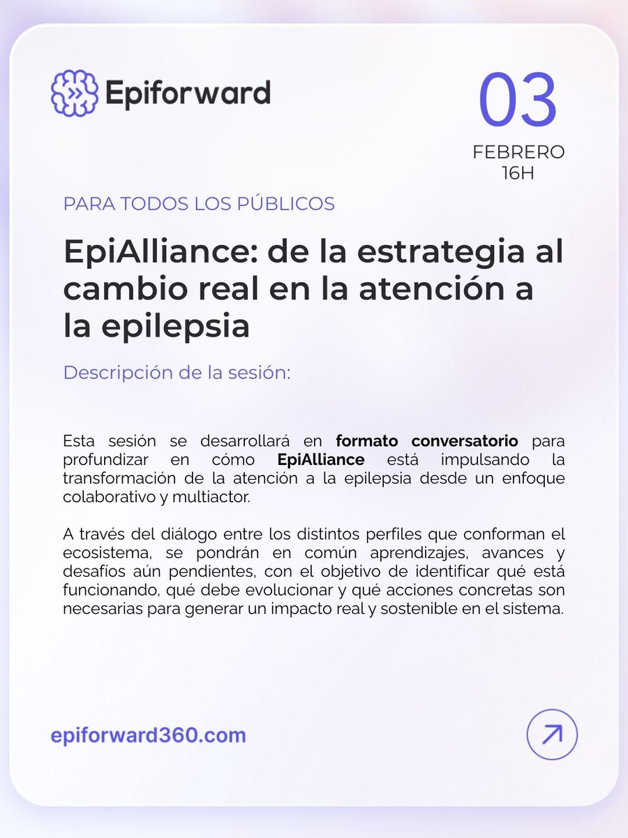 fedeepilepsia's tweet photo. 📅 3 de febrero | 🕓 16:00 h
#Epiforward arranca con una sesión clave sobre cómo EpiAlliance impulsa un cambio real en la atención a la epilepsia desde un enfoque colaborativo y centrado en la persona.
Sigue el IV Epiforward 👉 https://t.co/8oDH1m1hkk
#Epilepsia #FEDE https://t.co/UD6A9I3957