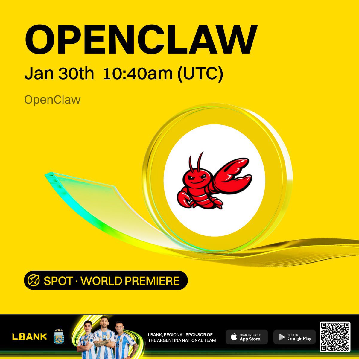 MrMee999's tweet photo. Crypto Listings Update! 

Exciting new tokens are now available on @LBank_Exchange! Here’s what’s listed:

$OPENCLAW – Jan 30, 10:40 AM UTC

$KELLYCLAUDE – Feb 2, 5:30 AM UTC

$PURCH – Feb 2, 3:30 AM UTC

Check out these amazing new tokens on LBank today!

#LbankAngel #LBank https://t.co/9SLqzA3k1z