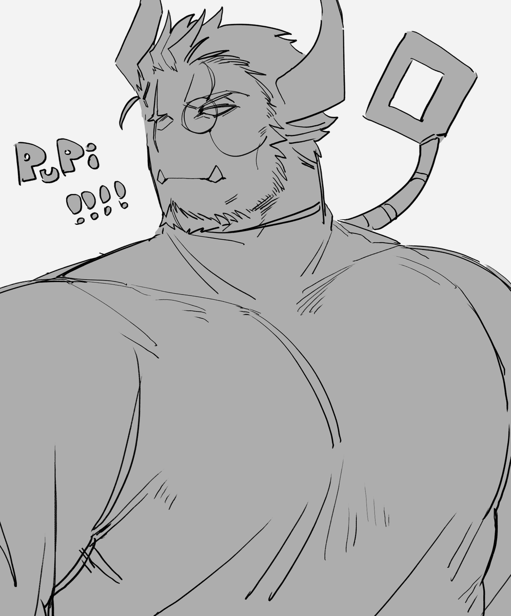 atuyu_tubuyaki's tweet photo. doodle of doombringer(pupi) https://t.co/NzdJIJRUCR