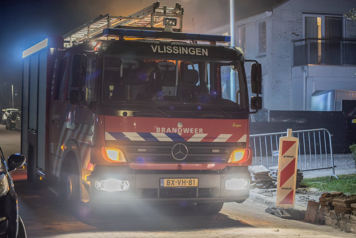 Containerbrand in Vlissingen