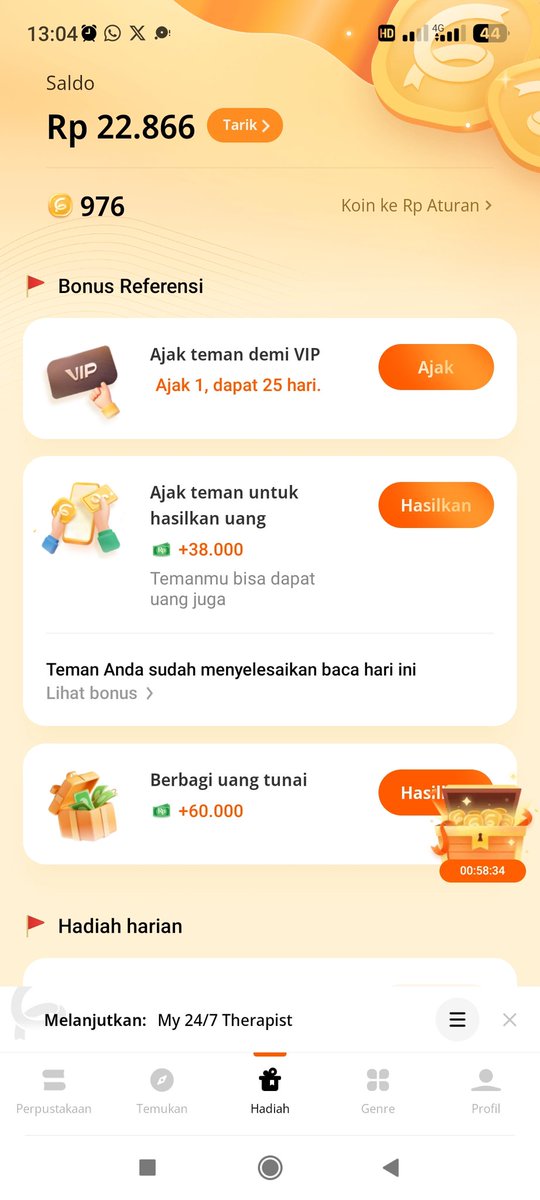 yg dirumah gabut mending download fizzo aja pake kode A82662381 langsung dapet 2.000!!
