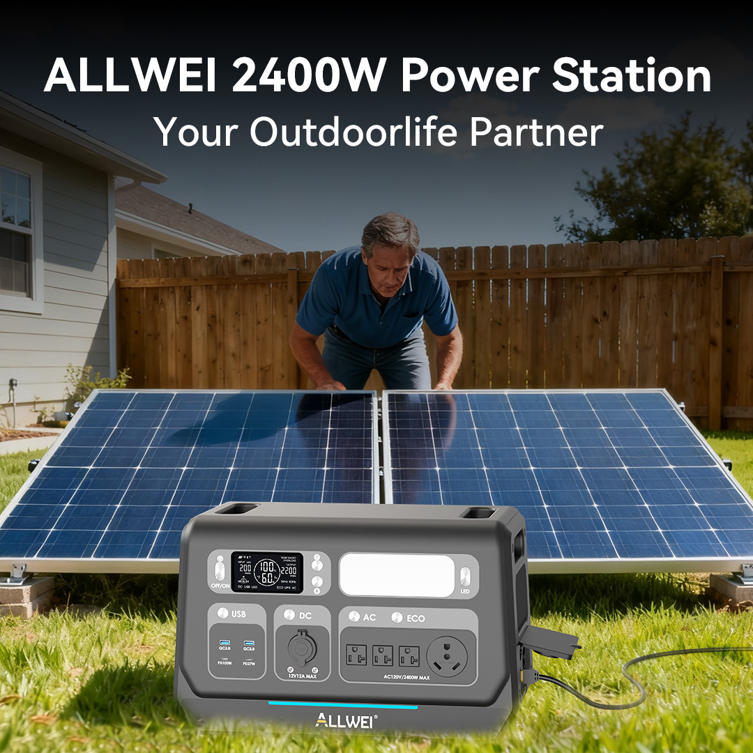 allweiofficial's tweet photo. ☀️ Solar charging efficiency matters! Ordinary power stations have 600-800W PV, but ALLWEI reaches 1200W​
Full charge in 4-6 hours on sunny days (8-10 hours for ordinary ones)​
Efficient charging even on cloudy days, less grid reliance​!​
#ALLWEI #SolarScience #ChargingEfficiency https://t.co/uTbYKim9nZ