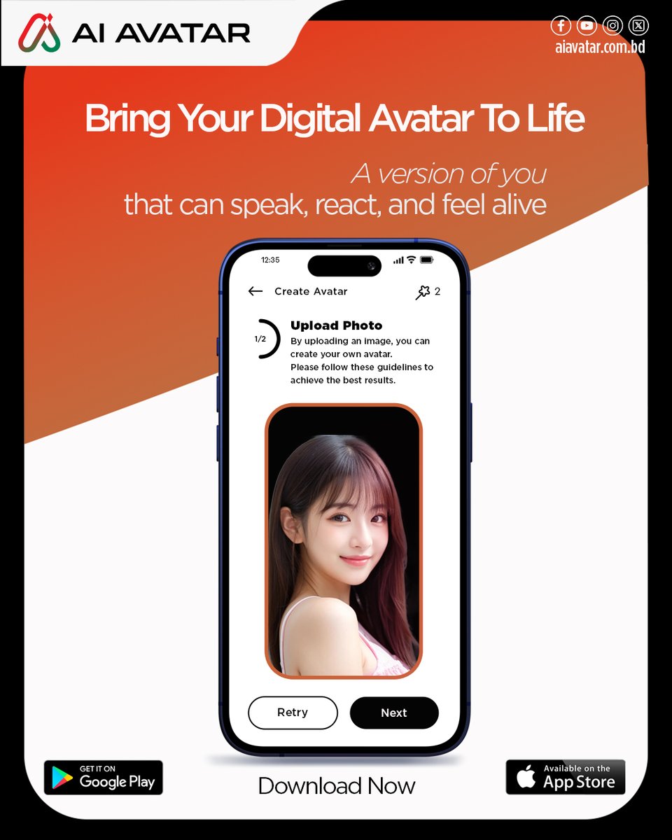 aiavatarbdltd's tweet photo. Looking for an AI companion that actually feels personal?
AI AVATAR lets you chat talk and connect with a digital avatar built to respond with voice and emotion.

#AIAVATARBD #AiAvatarGlobal #AICompanion #DigitalAvatar #AIChat #VoiceAvatar #FutureOfAI https://t.co/eY7bvk3nCL