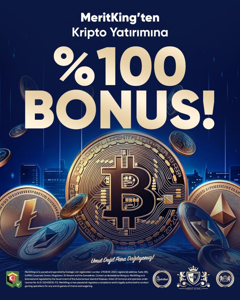 meritking17's tweet photo. MeritKing Kripto Yatırımına %100 Bonus! 

💰 Kripto yatırımınıza %100 bonus!
��� Minimum Yatırım: 200 TL 
💸 Maksimum Bonus: 10.000 TL
🎯 Çevrim: Yatırım + bonusun 10 katı

  Hemen Gel %100 Bonusu Kaçırma 

   Güncel Giriş : https://t.co/svMyuhESeJ https://t.co/pbqFwcp1vI