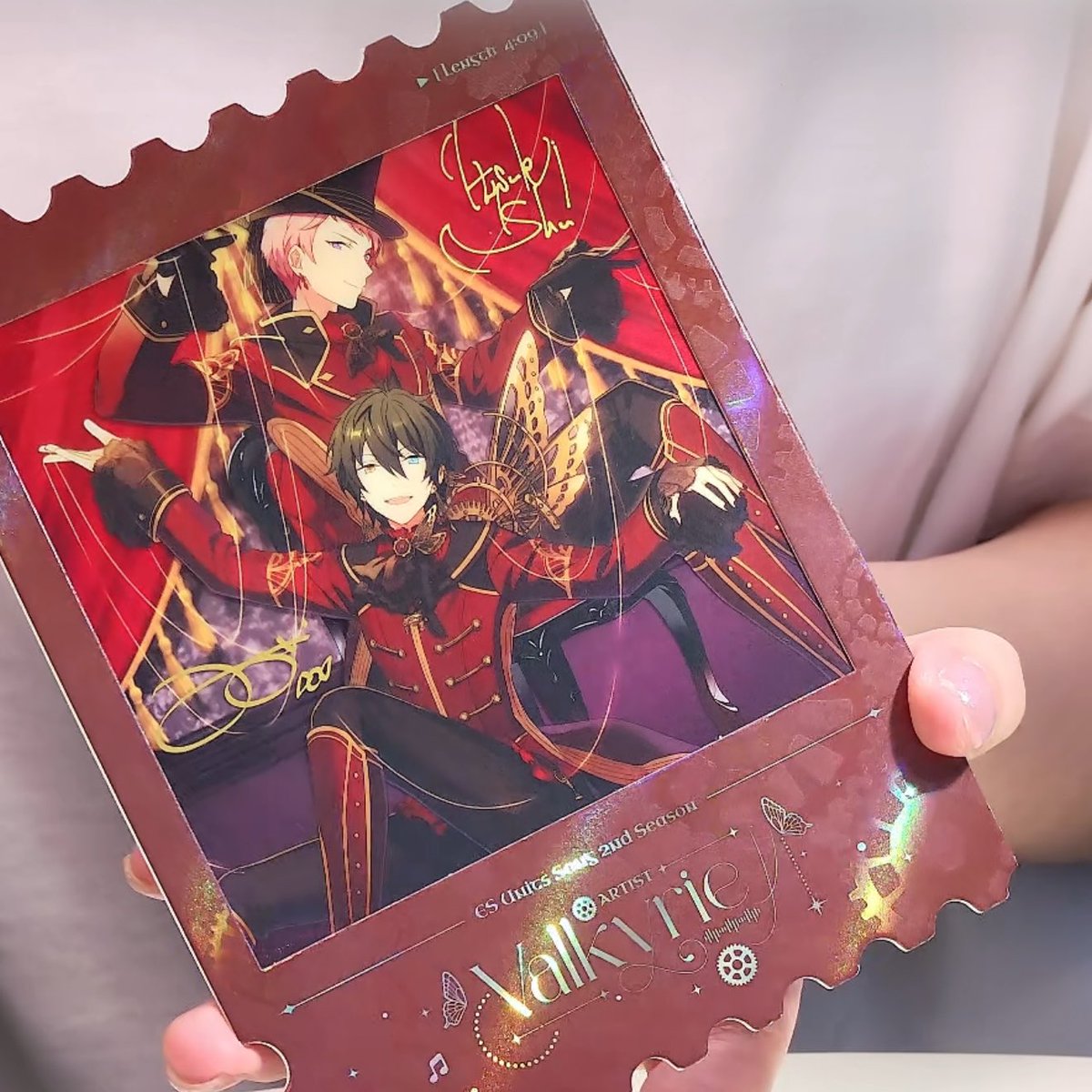 yuyuyu110924's tweet photo. ✨商品情報✨

偶像夢幻祭2 2月新品

⚫︎アルバムクリアカード

発売予定....！

❤️🧡💛💚💙💜

#あんスタ            
#あんさんぶるスターズ https://t.co/sd7lDhEAYf