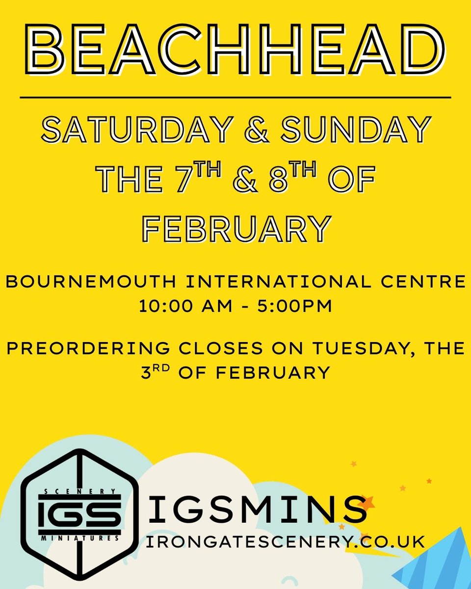 We're heading to Bournemouth!

The first of several new events that we're attending in 2026. We hope to see you there!😊

Last day for pre-ordering is today!💛