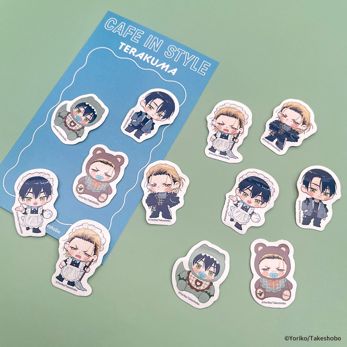 依子先生×mixx garden 💚グッズ紹介💚 フレークシール(全2種) 小さくて