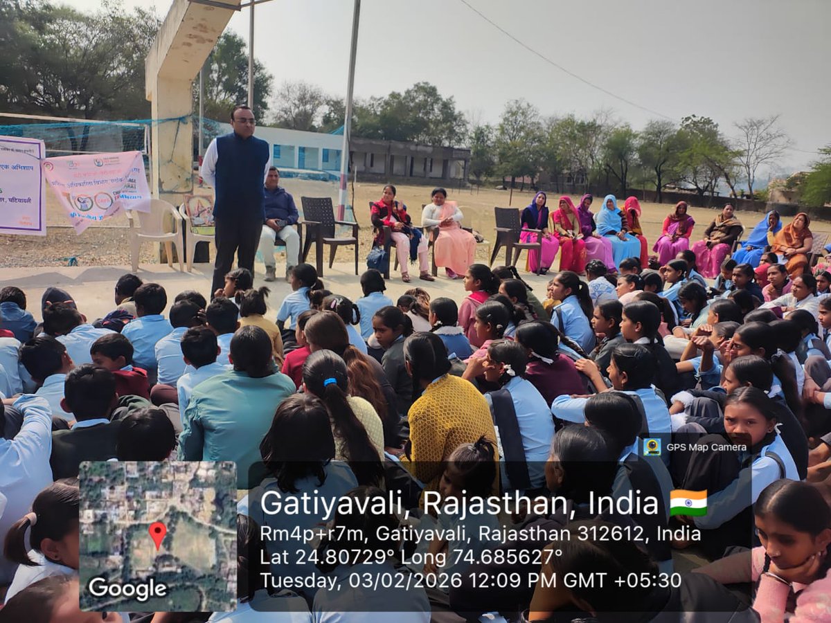 जिला विधिक सेवा प्राधिकरण एवं प्रयास सेवा संस्थान के संयुक्त तत्वाधान में “बाल विवाह मुक्त भारत अभियान“ की संकल्पना को साकार करने के उद्देश्य से सचिव सुनील कुमार गोयल की अध्यक्षता में राजकीय उच्च माध्यमिक विद्यालय, घटियावली  में विधिक जागरूकता   शिविर का आयोजन किया गया।