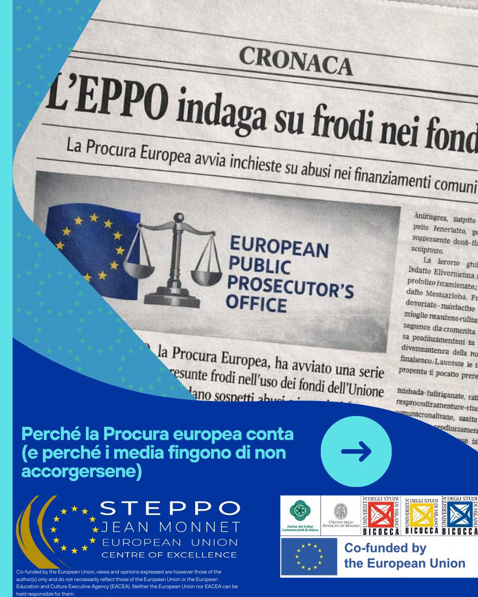 steppo_eulaw's tweet photo. Perché la Procura europea conta (e perché i media fingono di non accorgersene)
Per leggere l’articolo completo link in bio;

#avvocati #commercialista #commercialisti #eppo #corruzione #riciclaggio #frodi #ue #frodifiscali #followbeneficialownwer #unioneeuropea #frodicarosello https://t.co/bptGQdfy13