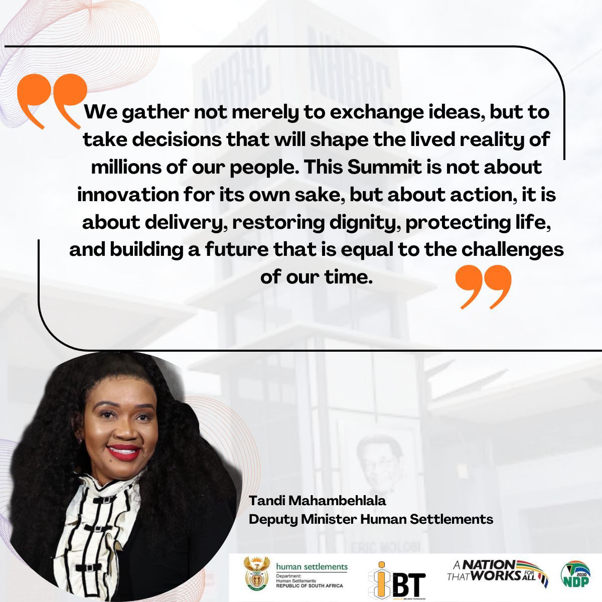 Department of Human Settlements tweet media