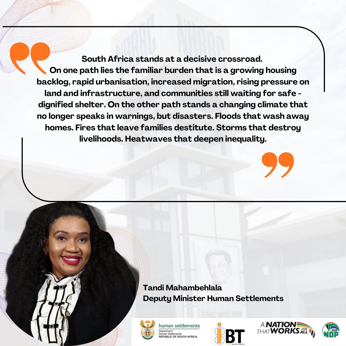 Department of Human Settlements tweet media