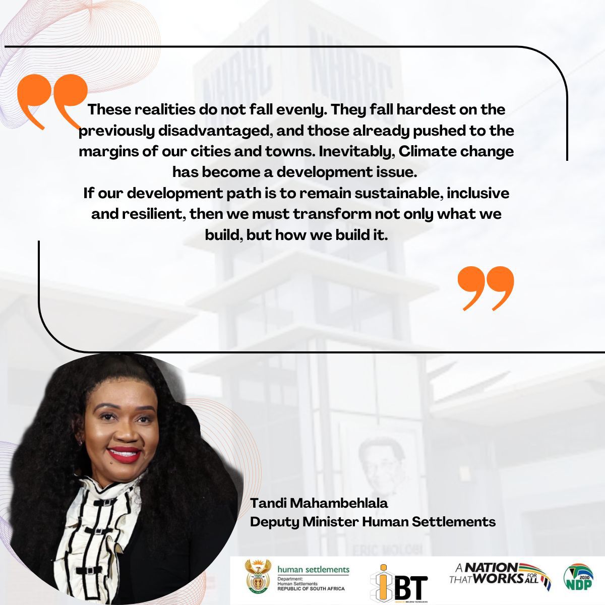 Department of Human Settlements tweet media