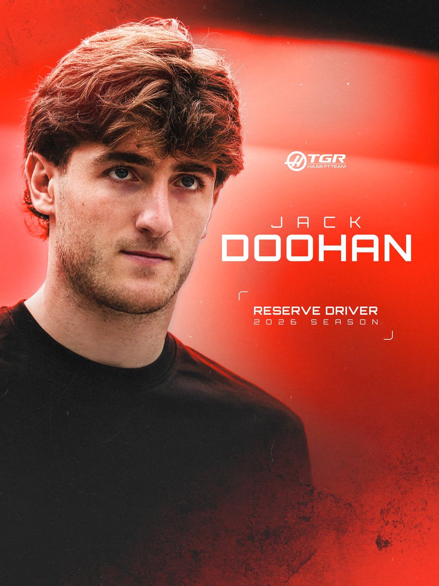HaasManiaID's tweet photo. Welcome to the team, Jack Doohan! 

Doohan akan menjadi reserve driver untuk musim 2026🔥🔥🔥 https://t.co/g7mAnIiqLW