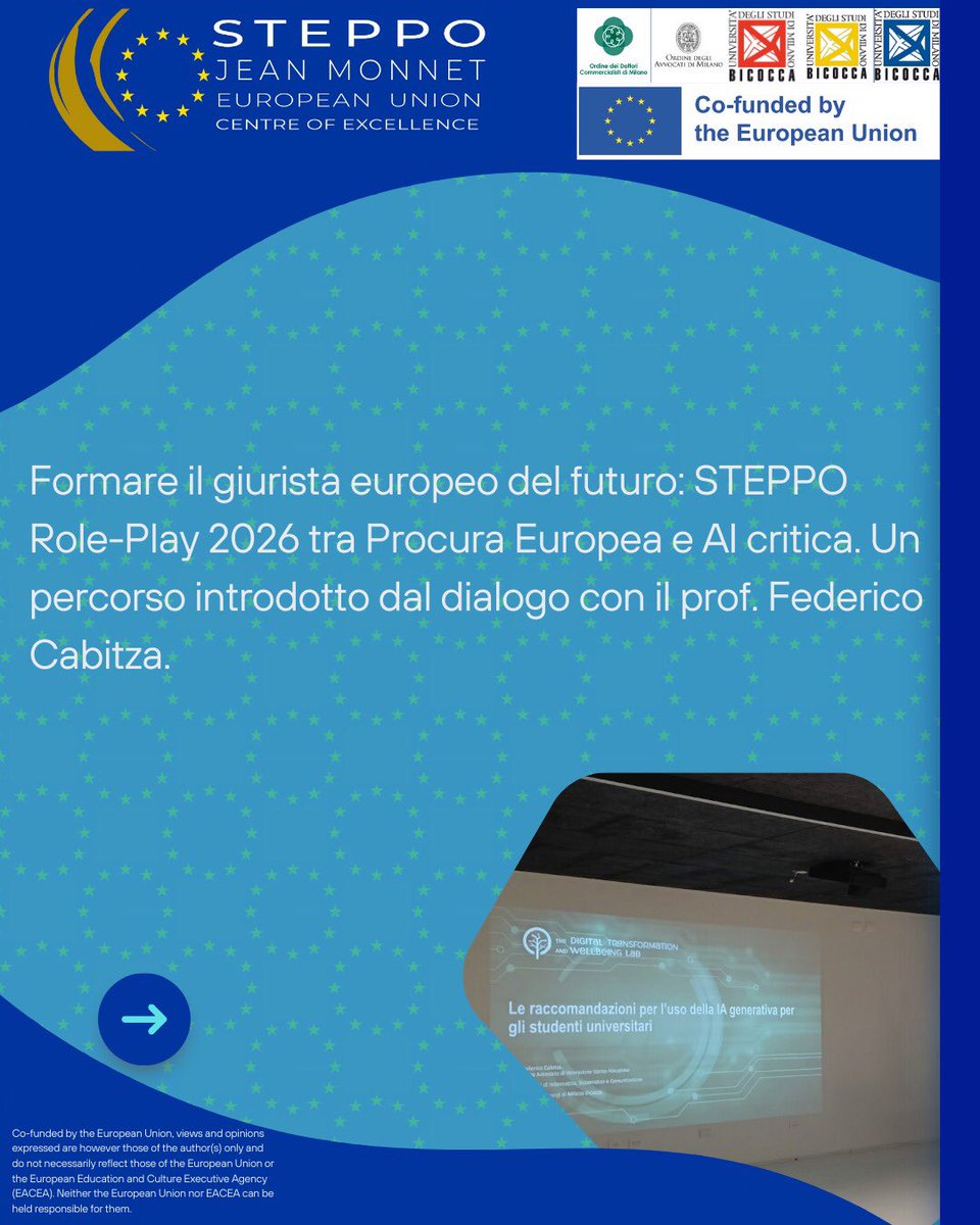 steppo_eulaw's tweet photo. Tra Procura europea, educazione e intelligenza artificiale: il nuovo steppo role-play per comprendere il futuro delle professioni legali- introduzione al progetto e intervista al professore Federico Cabitza. https://t.co/Gbp49VLQGj
