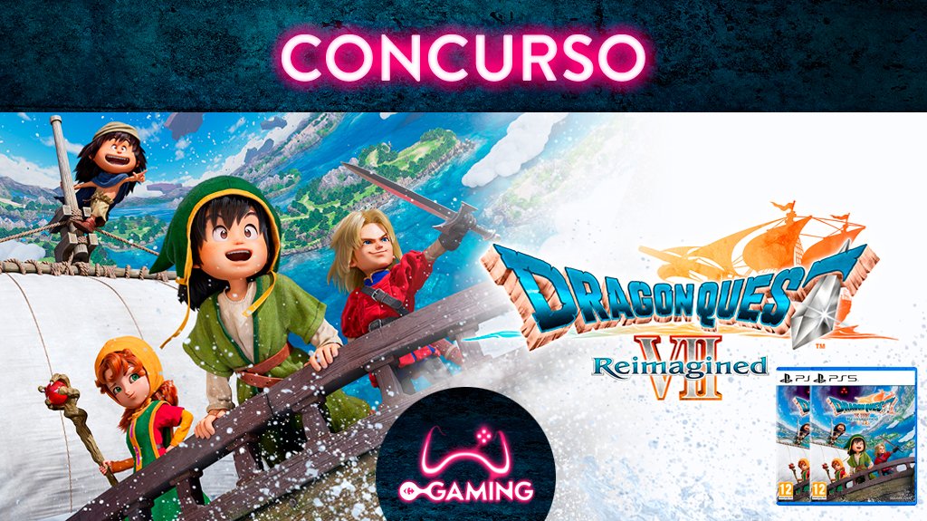⚠️ SORTEO ⚠️

¡Hay dos códigos digitales de #DragonQuestVIIReimagined para #PS5!

✅ Haz FAV y RT
✅Comenta con el hashtag  #CarrefourConDragonQuest
✅Participa tantas veces como quieras con amigos diferentes

Hasta el 05/02!🍀 SUERTE

Bases acortar.link/3sXemm