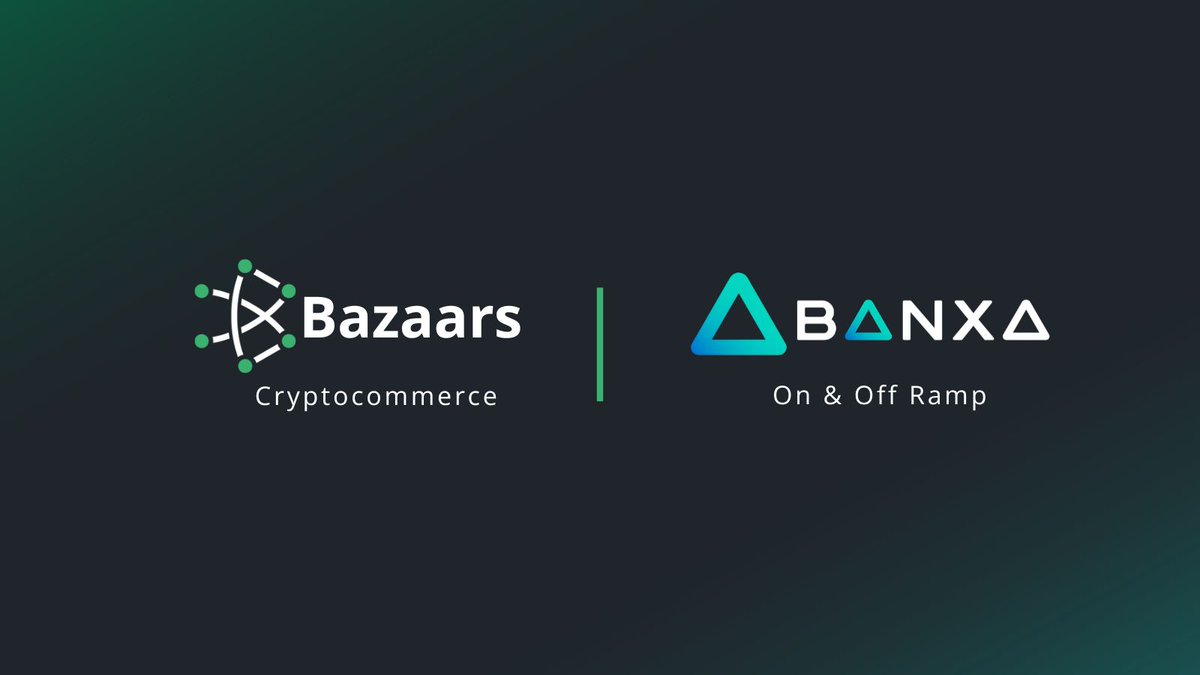 BZR Integrates with Banxa to Bring Fiat On-Ramps to Cryptocommerce.
Seamless fiat-to-crypto shopping is here.

#BZR #Banxa #CryptoCommerce #Bazaars #ORC55 #Web3