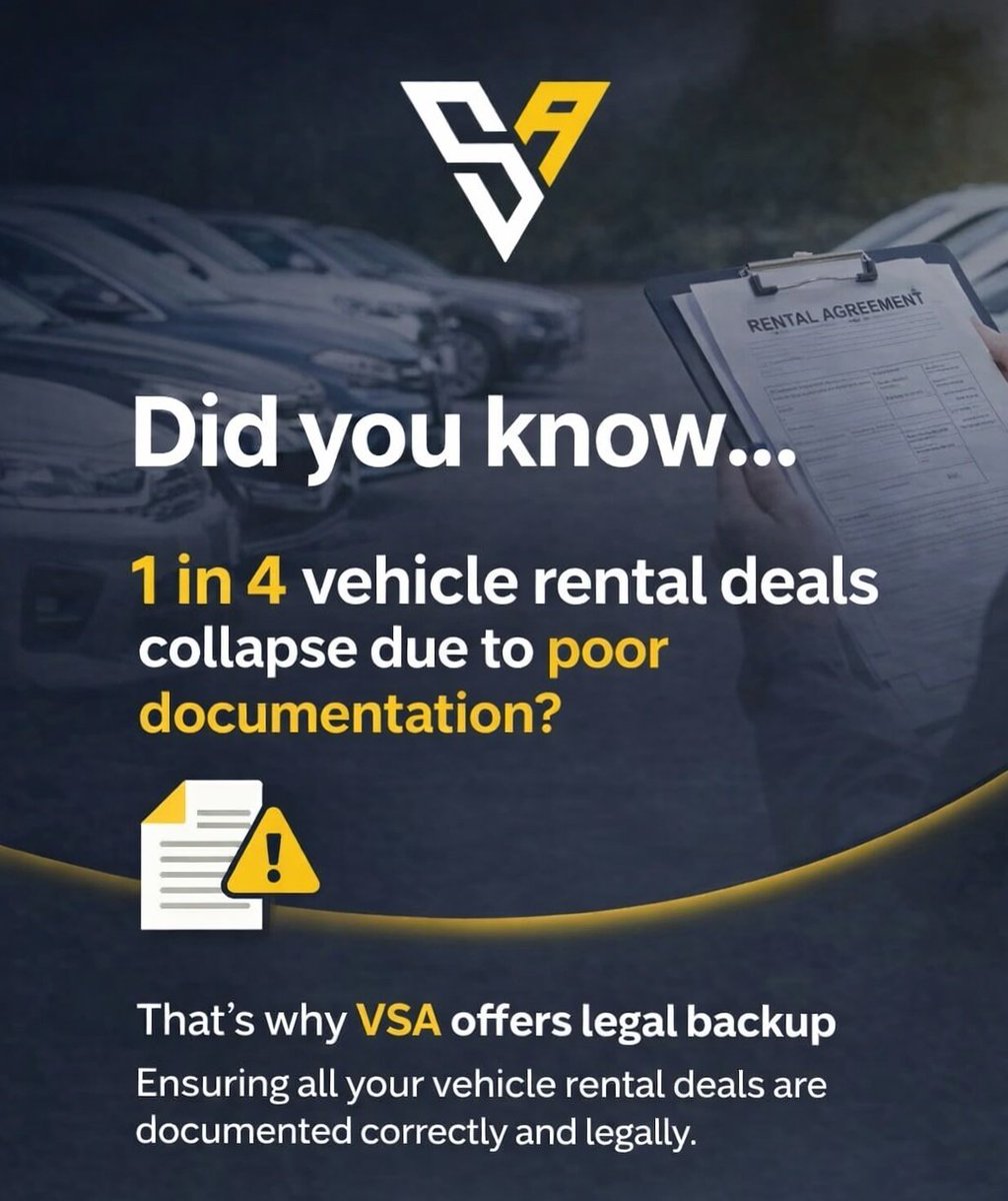 VSA_network's tweet photo. Get proper vehicle documentation with us at VSA and say bye bye to bad rental deals.

Register 👉: https://t.co/uAKC68bosl https://t.co/3epubKZhOB