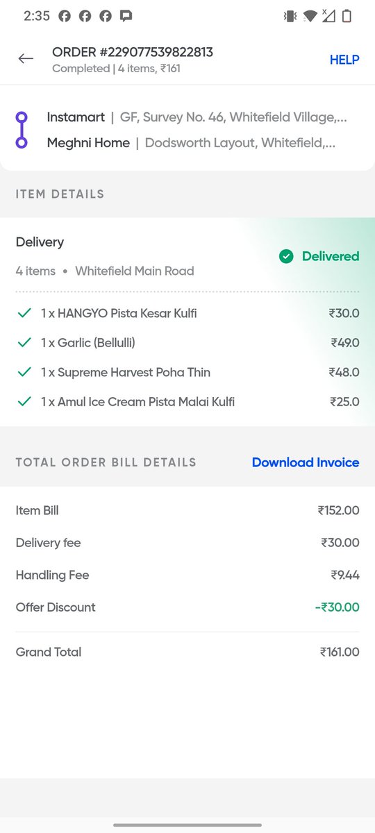 Meghanashetty29's tweet photo. @SwiggyCares @instamart_it Today also I have ordered hango icecream and I got some other ice cream I have no time n enrgy to talk to ur support every day and get no refund and replacement https://t.co/LrldfFgTQ0