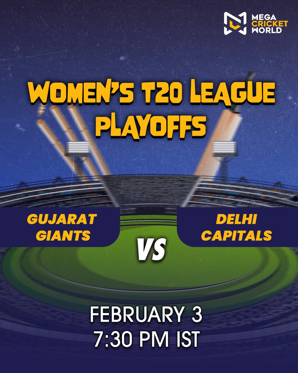 mcworldsocial's tweet image. Two teams. One dream. No room for mistakes.
ThWPL playoffs. Gujarat Giants vs Delhi Capitals.

দুটি দল। একটাই স্বপ্ন। ভুলের কোনো সুযোগ নেই।
WPL প্লে-অফ। গুজরাট জায়ান্টস বনাম দিল্লি ক্যাপিটালস।

mcwlnk.co/2gkv

#WPLPlayoffs #GGvDC #RoadToFinal #CricketVibes