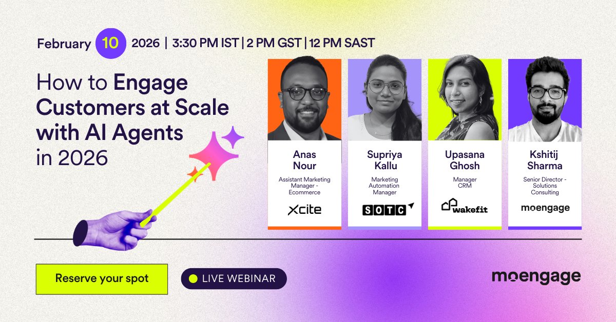 MoEngage tweet media