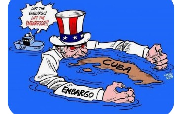 El bloqueo significa que a Cuba no se le puede vender ni siquiera una aspirina para aliviar un dolor de cabeza, o un anticancerígeno que pueda salvar una vida o aliviar el sufrimiento, !Nada! absolutamente nada, se le puede vender a Cuba.
#AbajoElBloqueo 
<a href="/CubaMined/">MINED</a>
