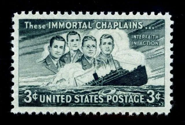 OnThisDayIsrael's tweet photo. #OnThisDay Feb 3, 1943: The famed "Four Chaplains" who drowned after they gave their life jackets to others aboard the torpedoed SS Dorchester in the Atlantic. The "#FourChaplains" - Two Protestant Ministers, a Catholic Priest and a (Jewish) Rabbi  https://t.co/cF0z2bFEQd https://t.co/Zj7uNKhUbT