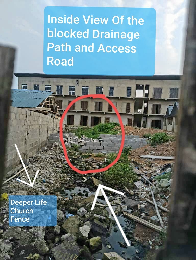 richmindx's tweet photo. @objectvmedia @tokunbo_wahab How can a construction company sand fill and build on a major drain channel leaving dirty contaminated water running into people's houses. They have shown no regards to the environment. Pls kindly address. Davido Grammy Epstein @ARISEtv @NigeriainfoFM @jimidisu @JoyceOnyemuwa https://t.co/eKZkESfSf7