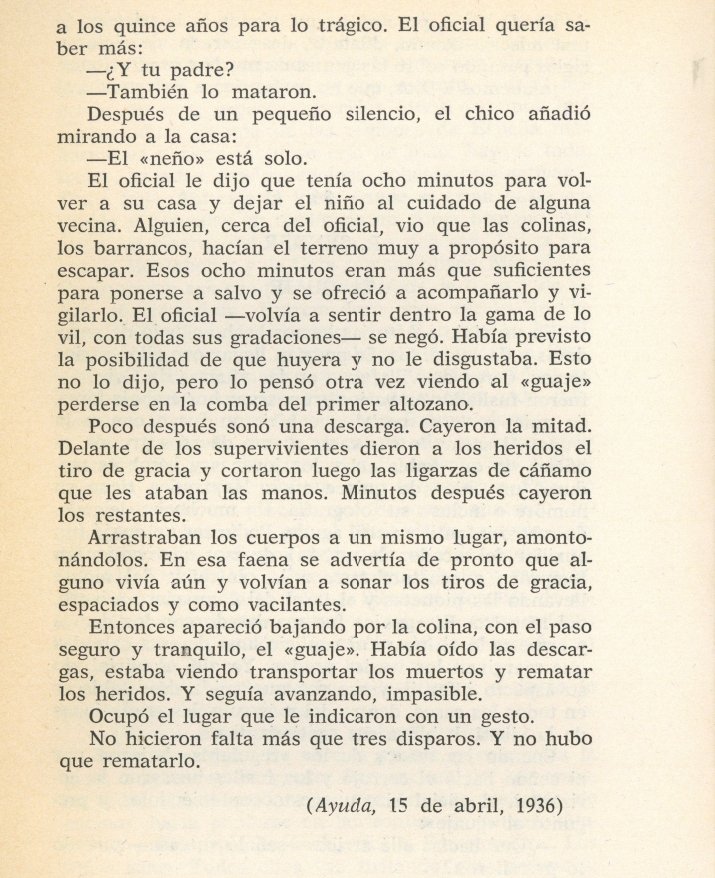 Hace 125 años nació en Chalamera (Huesca) Ramón J. Sender, que no solo escribió novelas. Escribió, por ejemplo, muchos cuentos. Uno de los más estremecedores es «El guaje», ambientado en la Revolución de Asturias y publicado en «Ayuda. Revista del Socorro Rojo».