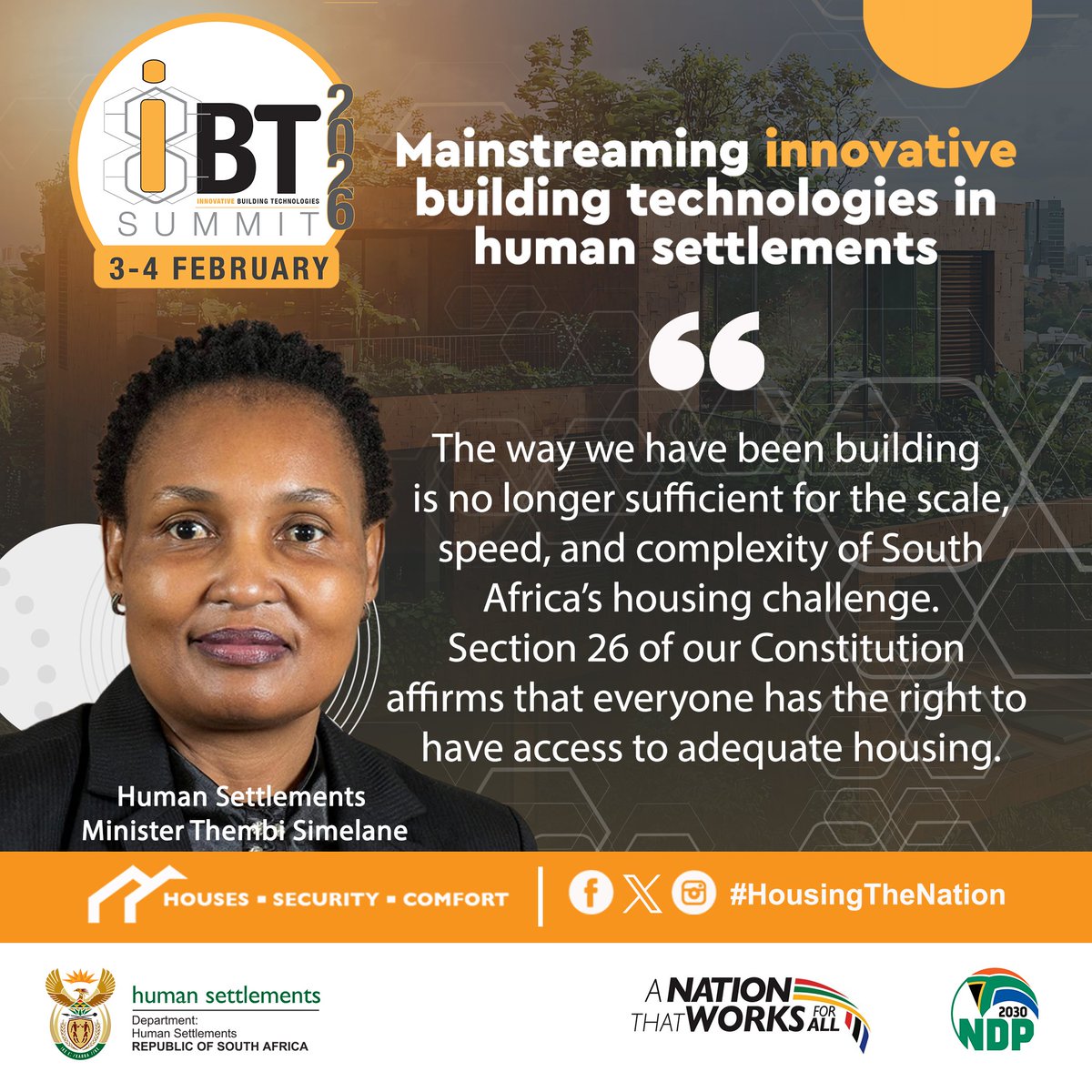 Department of Human Settlements tweet media