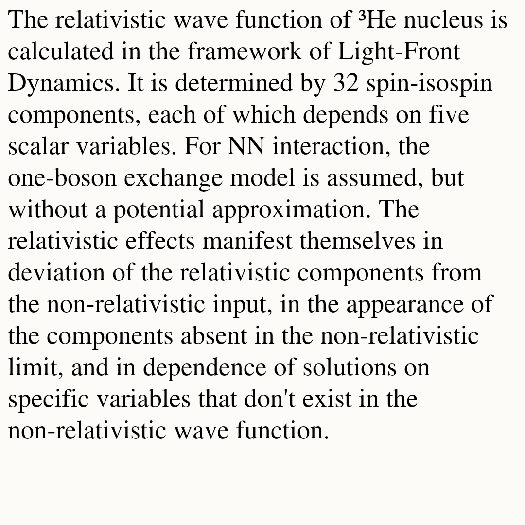 Helium-3 relativistic wave function in light-front dynamics

Zhimin Zhu, Ziqi Zhang, Kaiyu Fu, V. A. Karmanov
arxiv.org/abs/2602.01831 [𝚗𝚞𝚌𝚕-𝚝𝚑]