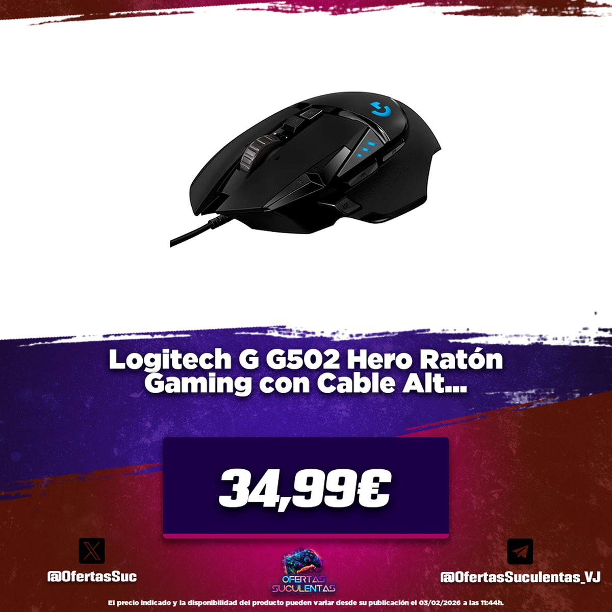 🔥 Logitech G G502 Hero Ratón Gaming con Cable Alto Rendimiento, Capto...

🤑 34,99€
🛒 amzn.to/3O0vvLZ

🔗 Canal: t.me/OfertasSuculen…
🔗 Chat: t.me/ChatOfertasSuc…