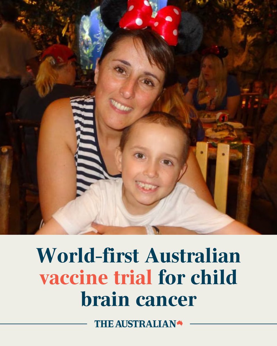 Childhood brain cancer kills more kids than any other disease. Now a personalised vaccine study will test whether the immune system can be harnessed to fight cancers with the worst prospects. Read more: bit.ly/4c66WXW