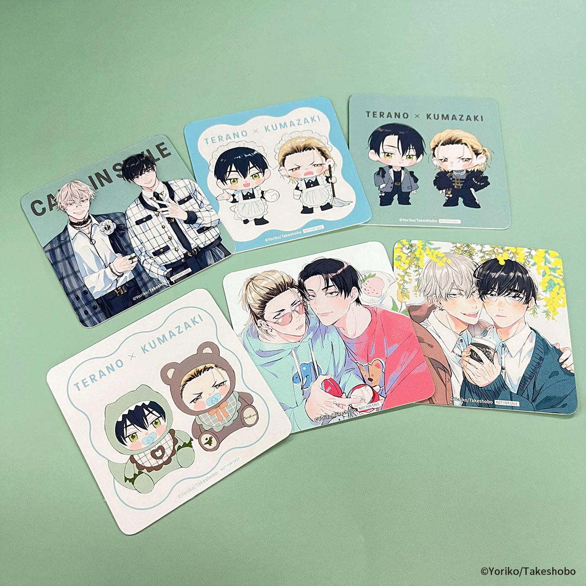 依子先生×mixx garden 💚後半ノベルティの紹介💚 コースター(全6種