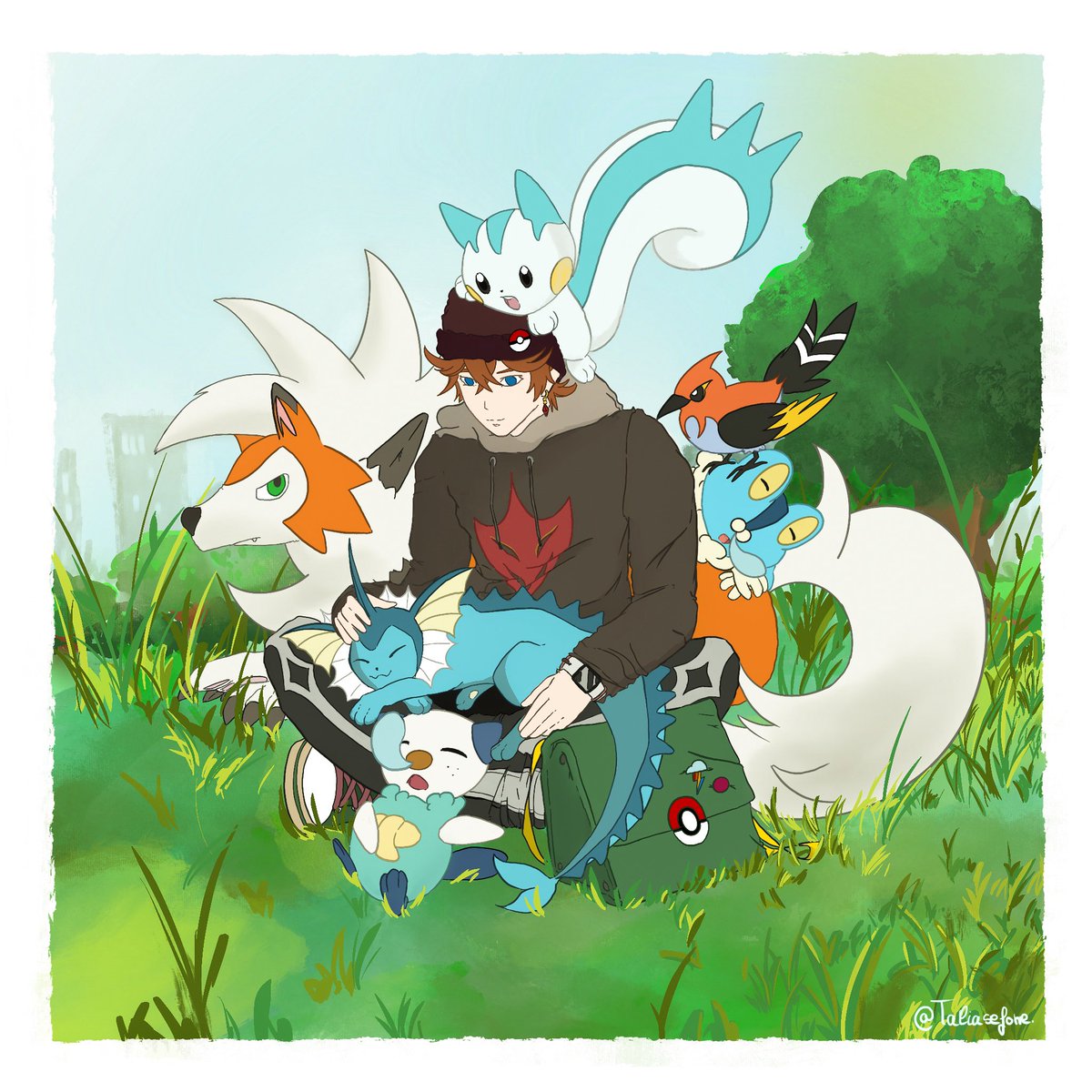 childe pokemon trainer fanart.

#Pokemon #Childe #Tartaglia #GenshinImpact