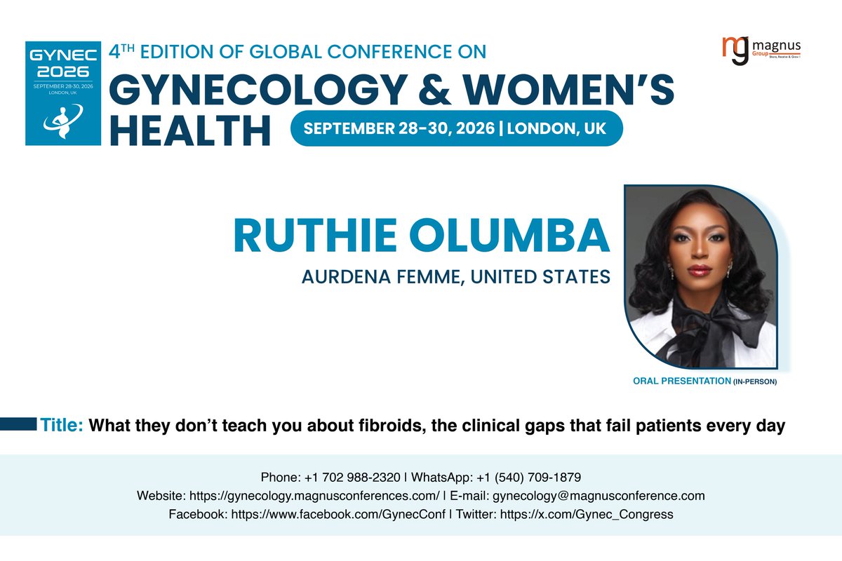 Global Conference on Gynecology & Womens Health tweet media