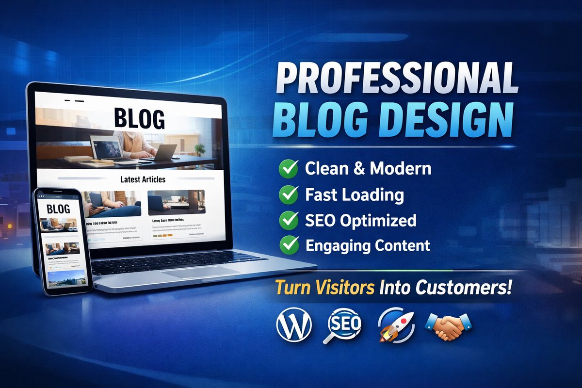 mdabukhoyer1's tweet photo. Your blog design matters more than you think.A clean blog =
✅ Better reading
✅ More trust
✅ More leadsI design SEO-friendly WordPress blogs for businesses &amp; personal brands.Let’s build something meaningful 🚀#WordPress #BlogDesign #WebDeveloper #LinkedInCreator https://t.co/5rtb8dxagX
