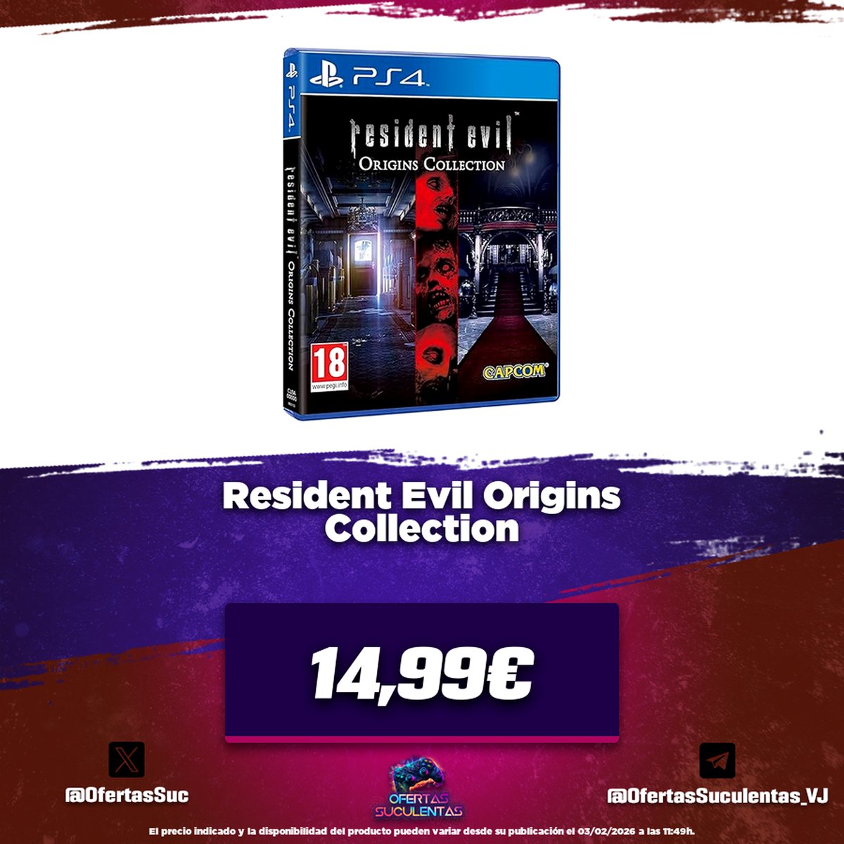 🔥 Resident Evil Origins Collection

🤑 14,99€
🛒 amzn.to/45Fj66o

🔗 Canal: t.me/OfertasSuculen…
🔗 Chat: t.me/ChatOfertasSuc…